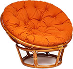 Кресло Tetchair ``PAPASAN`` 23/01 W /с подушкой/ Cognac (коньяк), ткань Оранжевый, С 23, 13735