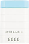 Портативное универсальное зарядное устройство Red Line S7000 (6000 mAh), белый