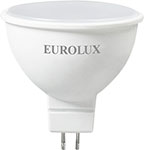 Лампа светодиодная Eurolux LL-E-MR16-7W-230-2,7K-GU5.3 (рефлектор, 7Вт, тепл., GU5.3) белый