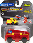 Машинка  1 Toy Transcar Double: Пожарная машина – Джип, 8 см, блистер